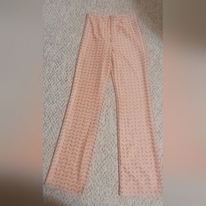 Deco Art highwaist front zip flare pant 27 4 6 womens 70s disco